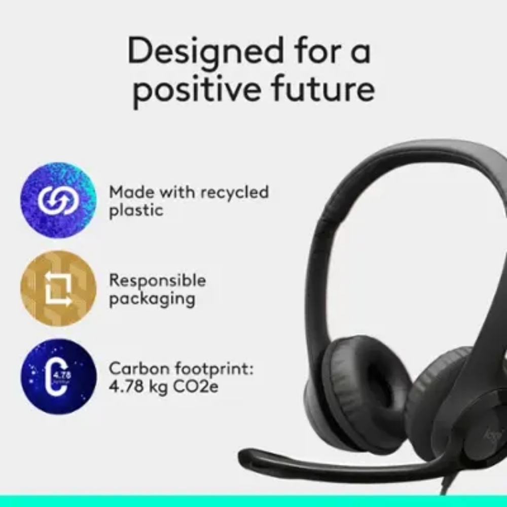 ๐ฃLogitech - H390๐ Wired USB-A On-Ear Stereo Sleek Headphones ๐ง๐ถ๐ค - Picture 10 of 10